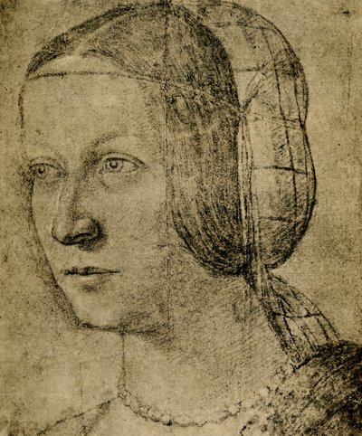 Weibliches Porträt von Milanese School